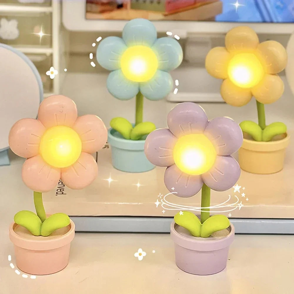 Kleine Blumenberuhigungs-Tischlampe - BlossomGlow | Karnz