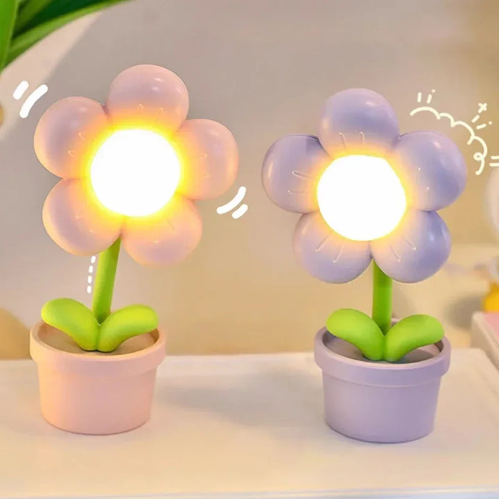 Kleine Blumenberuhigungs-Tischlampe - BlossomGlow | Karnz
