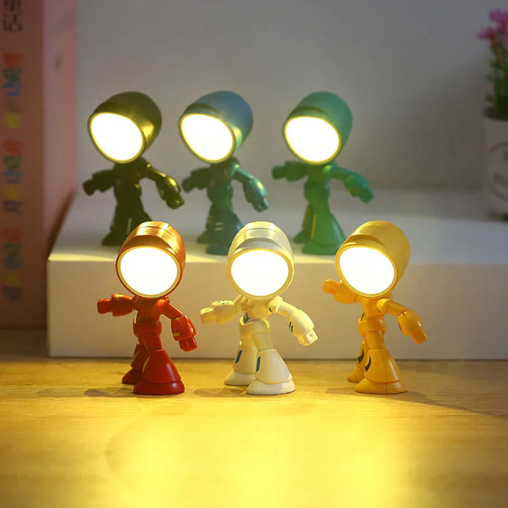 Niedliche Roboter Tischlampe – Kreative LED-Leuchte für Kinderzimmer und Schreibtisch | Karnz