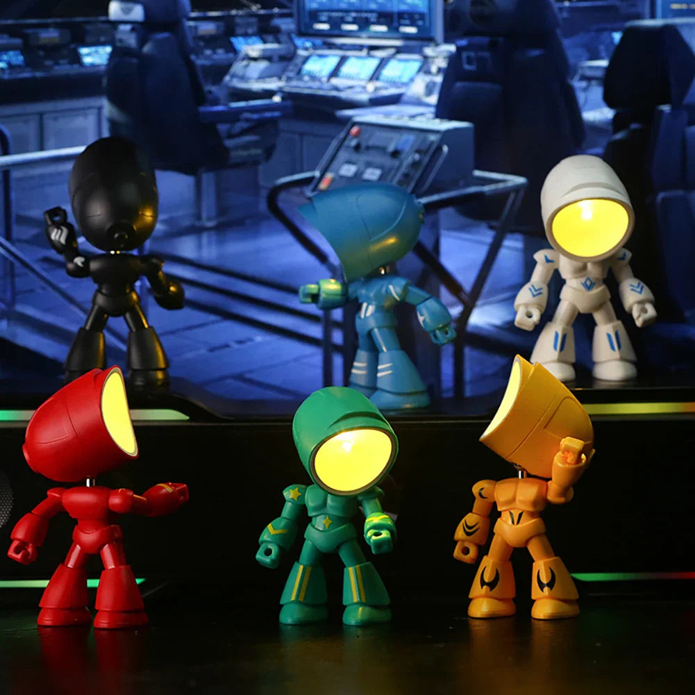 Niedliche Roboter Tischlampe – Kreative LED-Leuchte für Kinderzimmer und Schreibtisch | Karnz