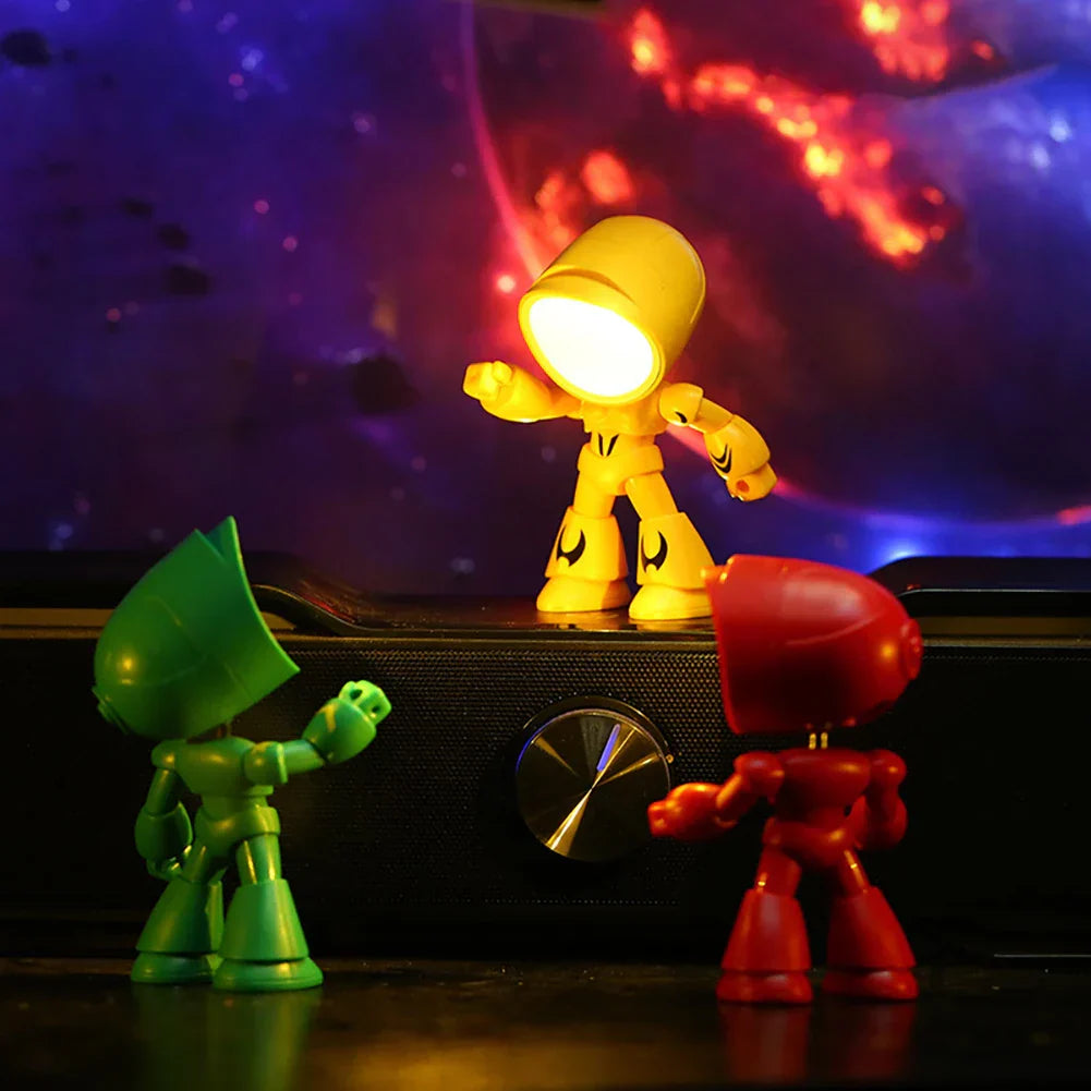 Niedliche Roboter Tischlampe – Kreative LED-Leuchte für Kinderzimmer und Schreibtisch | Karnz