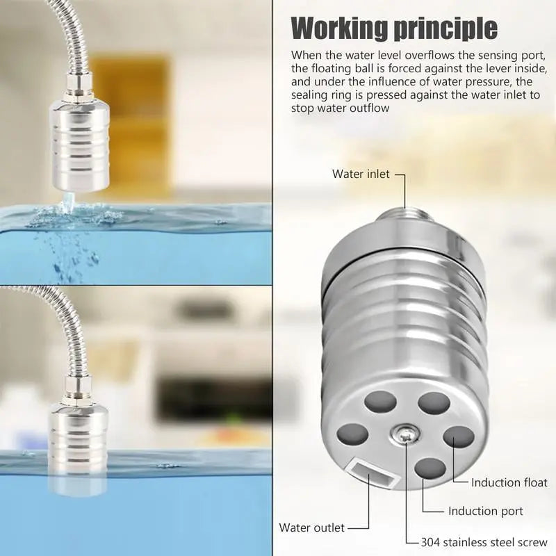 Mini-Schwimmerventil | Automatische Wasserstandsregelung | Edelstahl | 10–150 PSI | Kompakt
