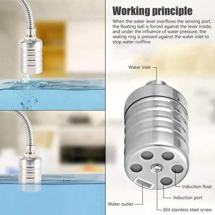 Mini-Schwimmerventil | Automatische Wasserstandsregelung | Edelstahl | 10–150 PSI | Kompakt