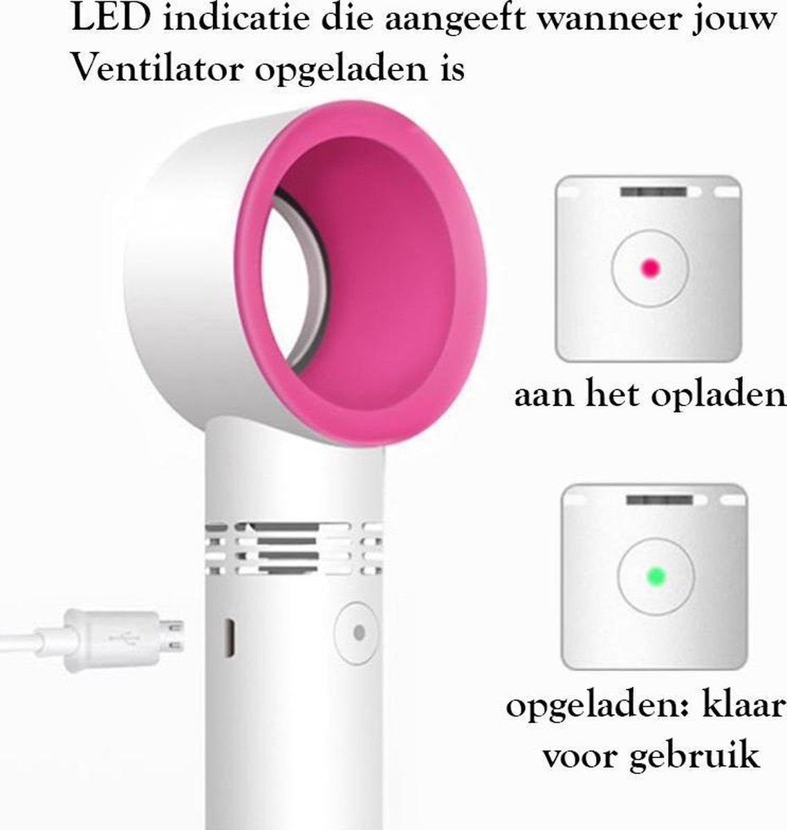 Tragbarer Mini-Ventilator - wiederaufladbar - Tragbarer Ventilator | Karnz