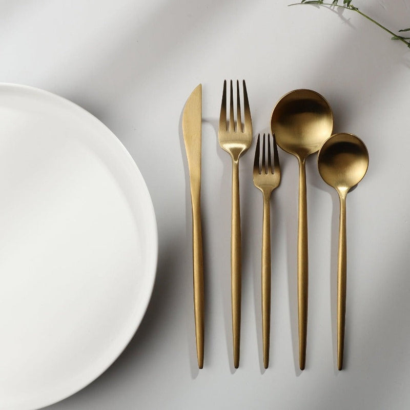 Karnz | Minimalistisches Edelstahl Besteck Elegante Einfachheit