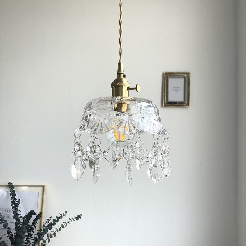 Minimalistische Retro Kristallglas Pendelleuchte Karnz