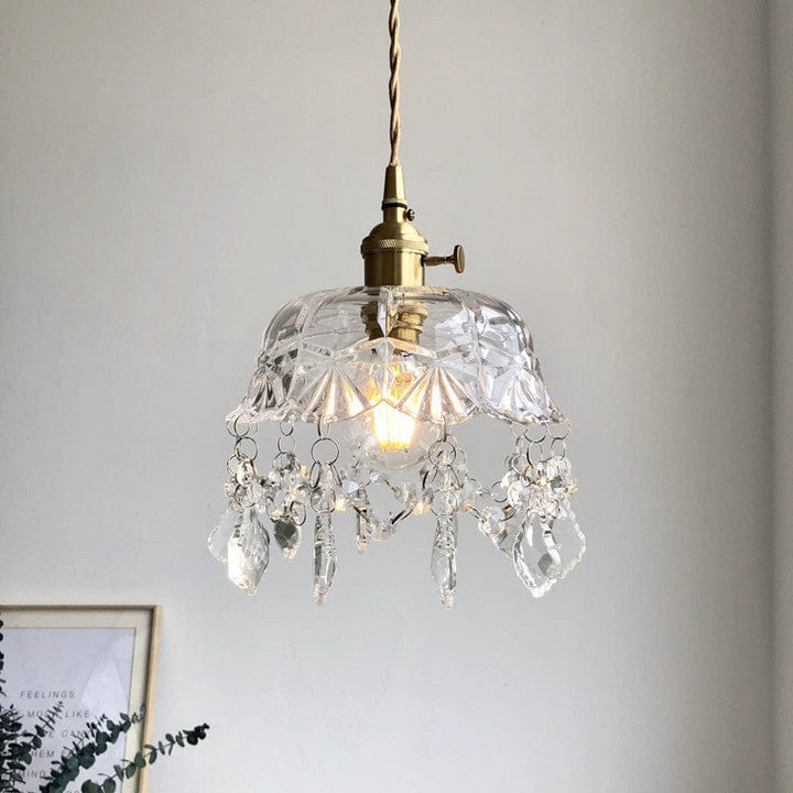 Minimalistische Retro Kristallglas Pendelleuchte Karnz