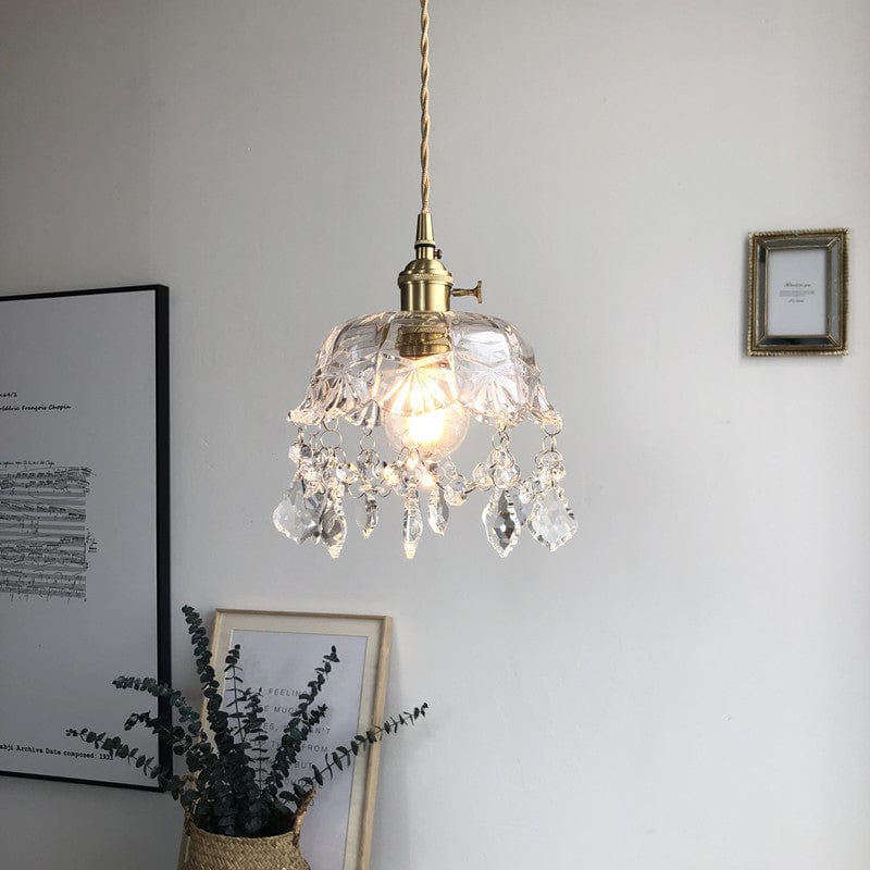 Minimalistische Retro Kristallglas Pendelleuchte Karnz