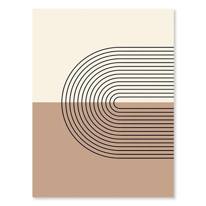 Minimalistische abstrakte geometrische Mondphasen-Linienkunst Wandkunst Fine Art Leinwanddrucke Bilder für moderne Wohnung Wohnzimmer nordische Wohnkultur