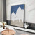 Minimalistische abstrakte Landschaft Berg Umrisslinien Wandkunst Poster Kunstleinwanddruck Bild für Wohnzimmer Schlafzimmer skandinavische Diele Kunst Dekor