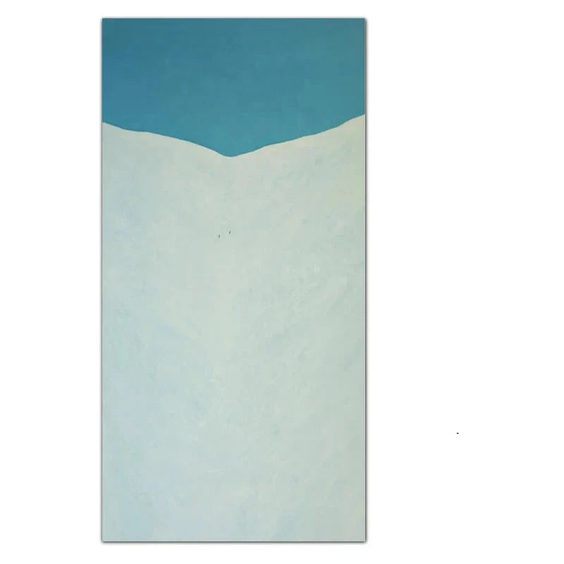 Minimalistische abstrakte Landschaft Wandkunst Fine Art Leinwanddrucke Farbige vertikale Formate Bilder für Wohnzimmer Foyer Empfangsraum Zeitgenössische Kunst Dekor