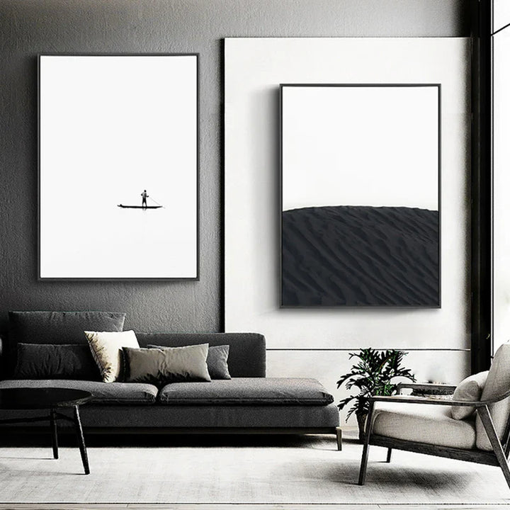 Minimalistische Schwarz Weiß Architektonische Abstrakte Wandkunst Fine Art Leinwanddrucke Bilder Für Moderne Apartment Wohnzimmerkunst Für Zeitgenössische Wohnkultur