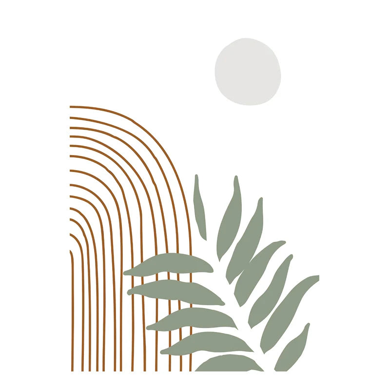 Minimalistische Bohemian Botanische Wandkunst Feine Kunst Leinwanddrucke Neutrale Farb Galerie Wandbilder Für Wohnzimmer