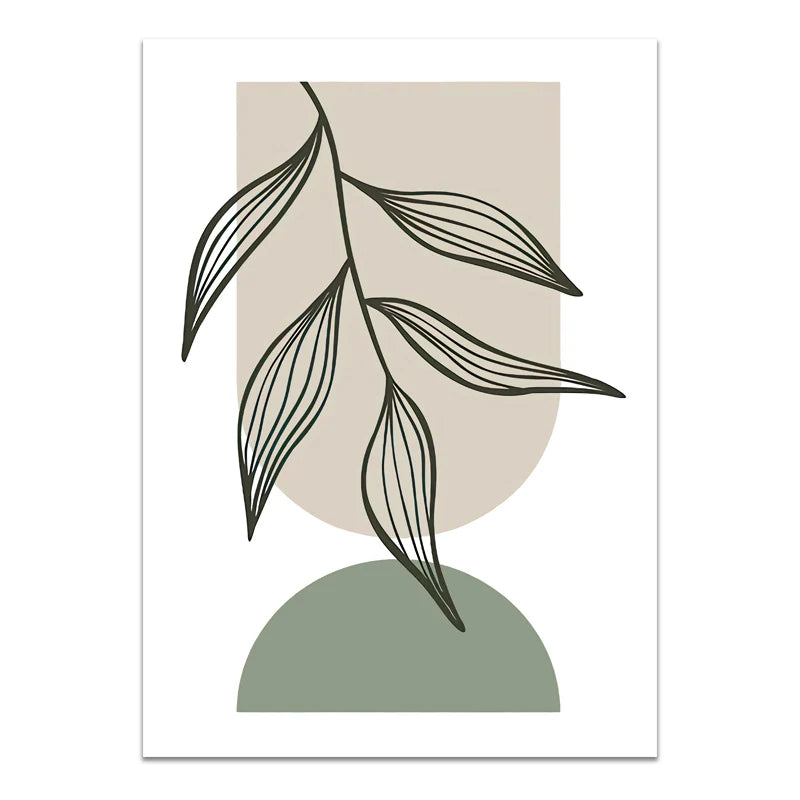 Minimalistische Bohemian Botanische Wandkunst Feine Kunst Leinwanddrucke Neutrale Farb Galerie Wandbilder Für Wohnzimmer
