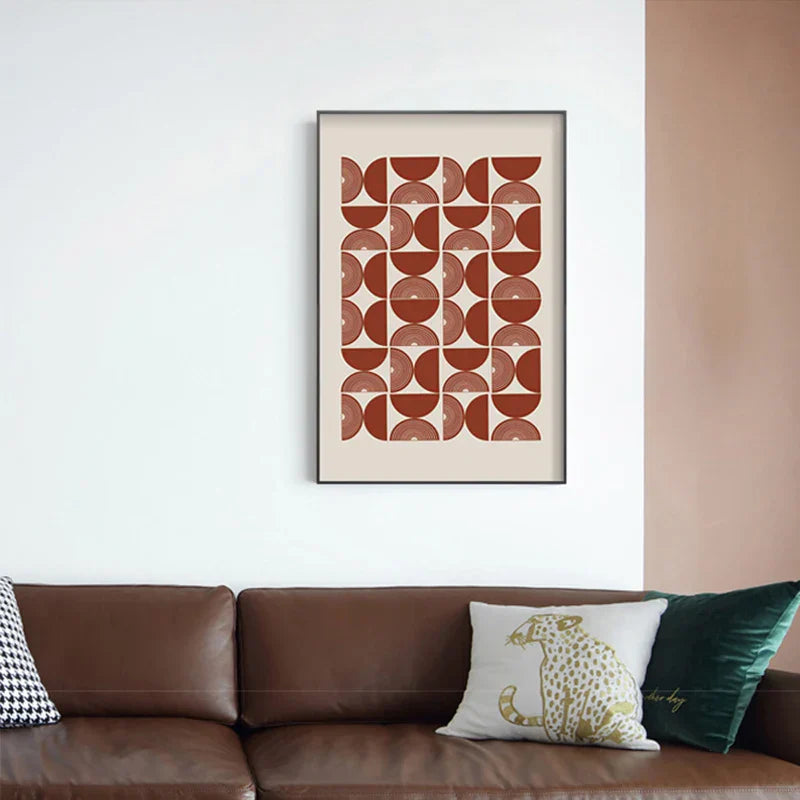 Minimalistische geometrische Sonnen-Mond-Wandkunst feine Kunstleinwanddrucke moderne abstrakte Plakatbilder für Wohnzimmer Esszimmer Kunstdekoration