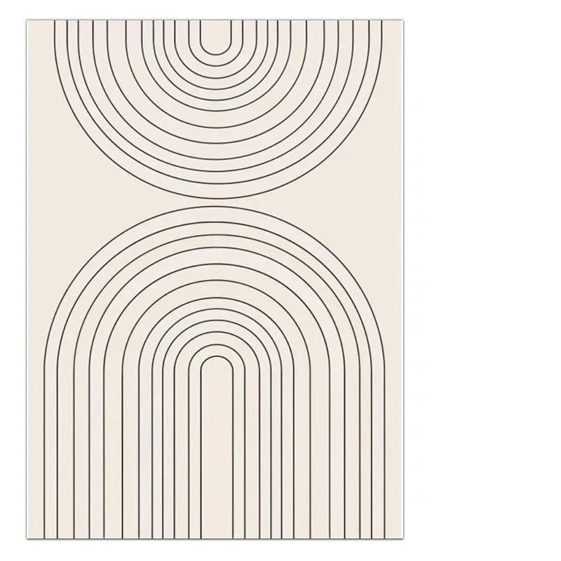 Minimalistische geometrische Sonnen-Mond-Wandkunst feine Kunstleinwanddrucke moderne abstrakte Plakatbilder für Wohnzimmer Esszimmer Kunstdekoration
