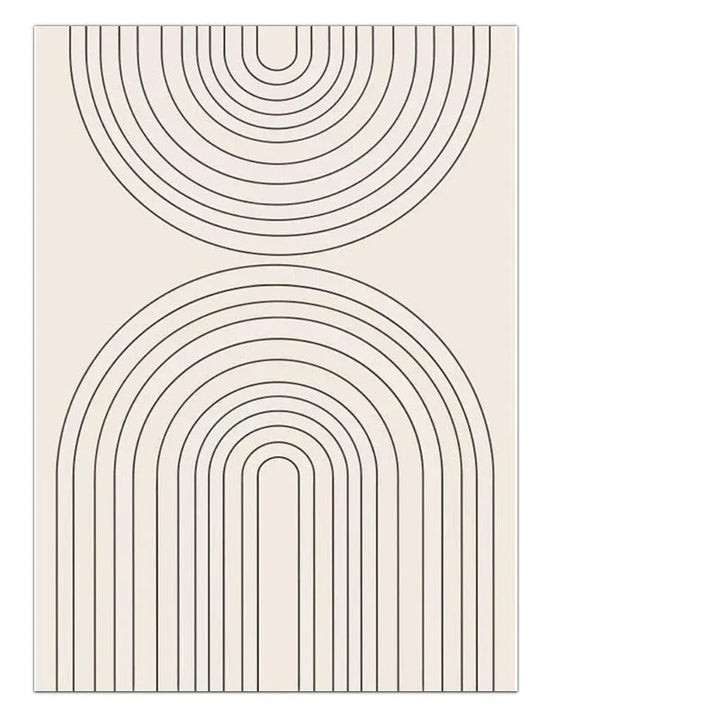 Minimalistische geometrische Sonnen-Mond-Wandkunst feine Kunstleinwanddrucke moderne abstrakte Plakatbilder für Wohnzimmer Esszimmer Kunstdekoration