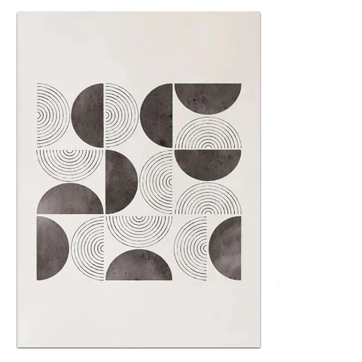 Minimalistische geometrische Sonnen-Mond-Wandkunst feine Kunstleinwanddrucke moderne abstrakte Plakatbilder für Wohnzimmer Esszimmer Kunstdekoration