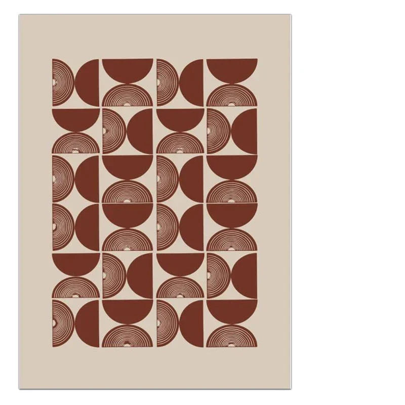 Minimalistische geometrische Sonnen-Mond-Wandkunst feine Kunstleinwanddrucke moderne abstrakte Plakatbilder für Wohnzimmer Esszimmer Kunstdekoration