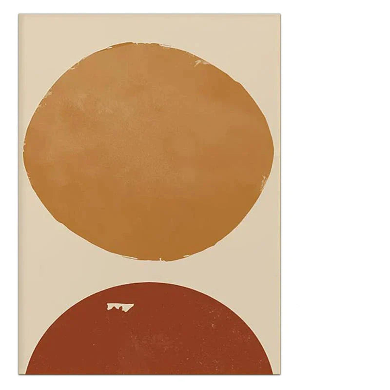 Minimalistische geometrische Sonnen-Mond-Wandkunst feine Kunstleinwanddrucke moderne abstrakte Plakatbilder für Wohnzimmer Esszimmer Kunstdekoration