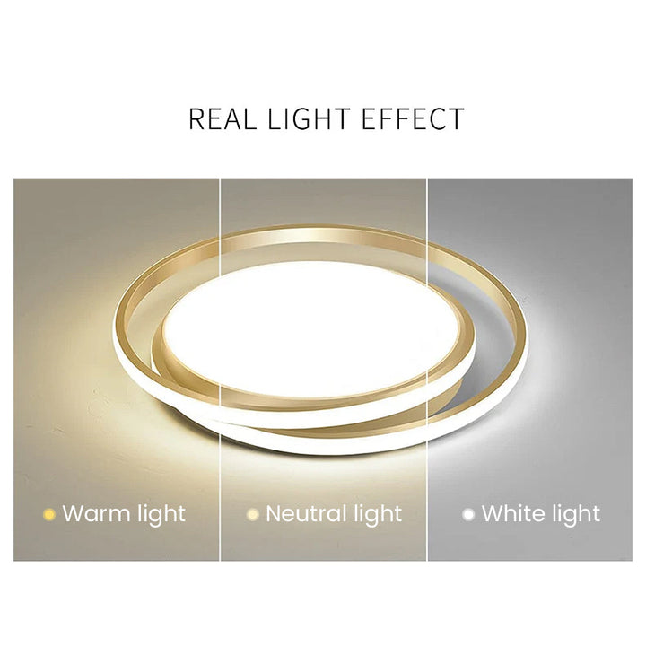 Minimalistische LED-Kreis-Deckenleuchte | Karnz