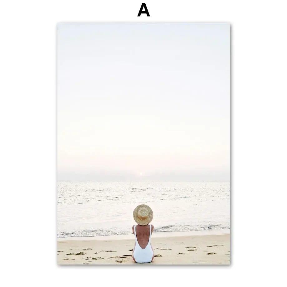 Minimalistische Lebensstil Strand Landschaft Wandkunst Fine Art Leinwanddrucke Galerie Wandbilder von Ruhe für das Wohnzimmer Skandinavische Wohnkultur