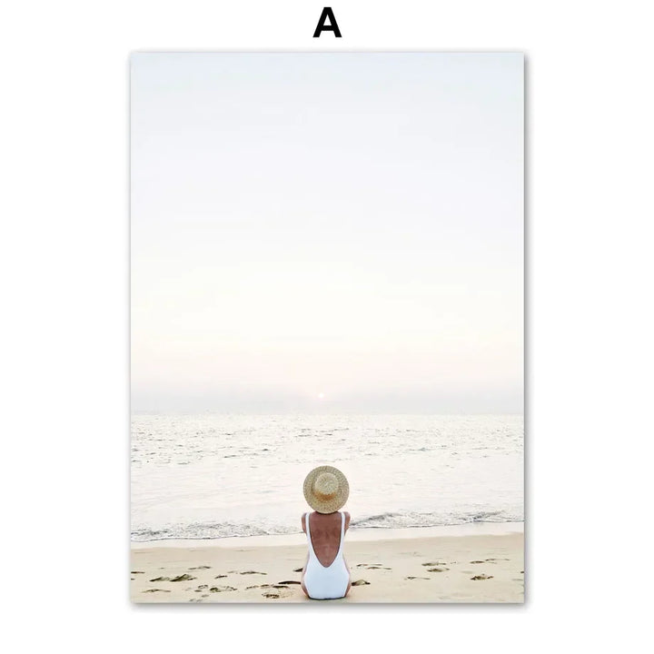 Minimalistische Lebensstil Strand Landschaft Wandkunst Fine Art Leinwanddrucke Galerie Wandbilder von Ruhe für das Wohnzimmer Skandinavische Wohnkultur