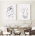 Minimalistische Linienkunst Liebhaber Schwarz Weiß Wandkunst Fine Art Leinwanddrucke Poster Bilder Für Schlafzimmer Wohnzimmer Romantische Paare Kunst Für Moderne Wohnkultur
