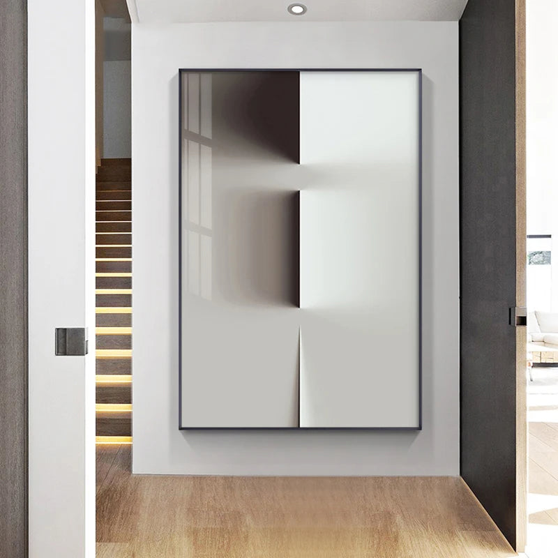 Minimalistische moderne Ästhetik abstrakte geometrische Wandkunst Fine Art Leinwanddrucke Bilder für moderne Apartment-Wohnzimmer Home Office Dekor
