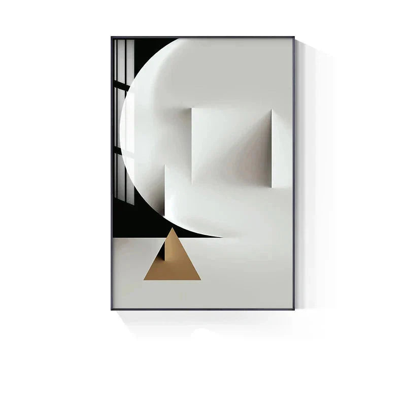 Minimalistische moderne Ästhetik abstrakte geometrische Wandkunst Fine Art Leinwanddrucke Bilder für moderne Apartment-Wohnzimmer Home Office Dekor