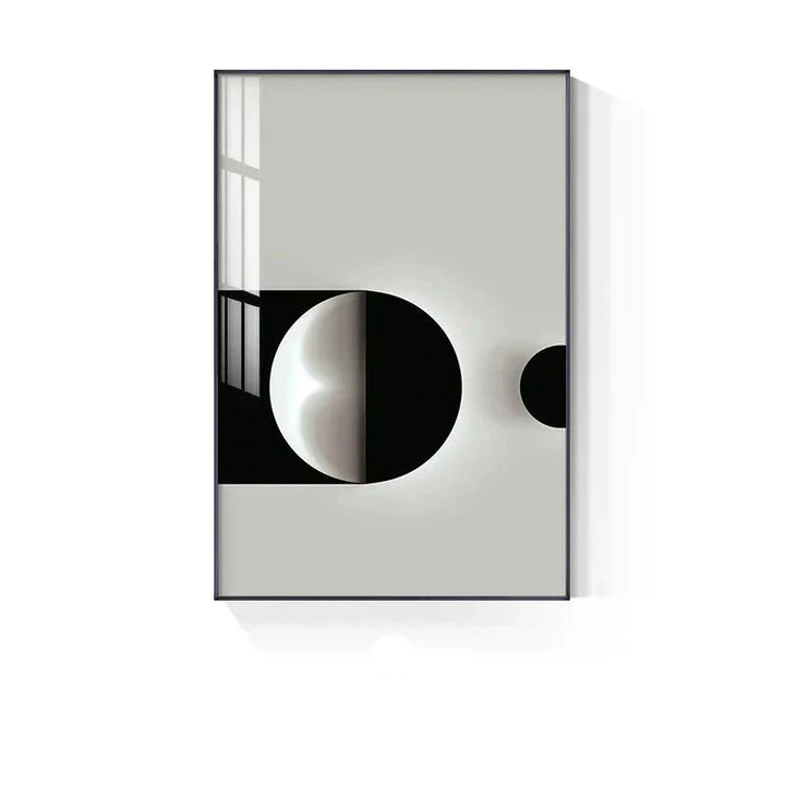 Minimalistische moderne Ästhetik abstrakte geometrische Wandkunst Fine Art Leinwanddrucke Bilder für moderne Apartment-Wohnzimmer Home Office Dekor