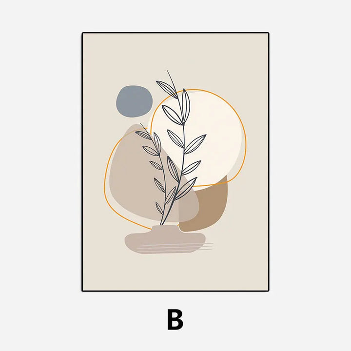 Minimalistische natürliche Stillleben Wandkunst Fine Art Leinwanddrucke neutrale Farben nordische Bilder für Wohnzimmer Esszimmer Schlafzimmer Kunst Dekor