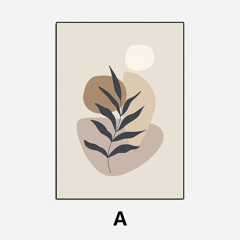 Minimalistische natürliche Stillleben Wandkunst Fine Art Leinwanddrucke neutrale Farben nordische Bilder für Wohnzimmer Esszimmer Schlafzimmer Kunst Dekor
