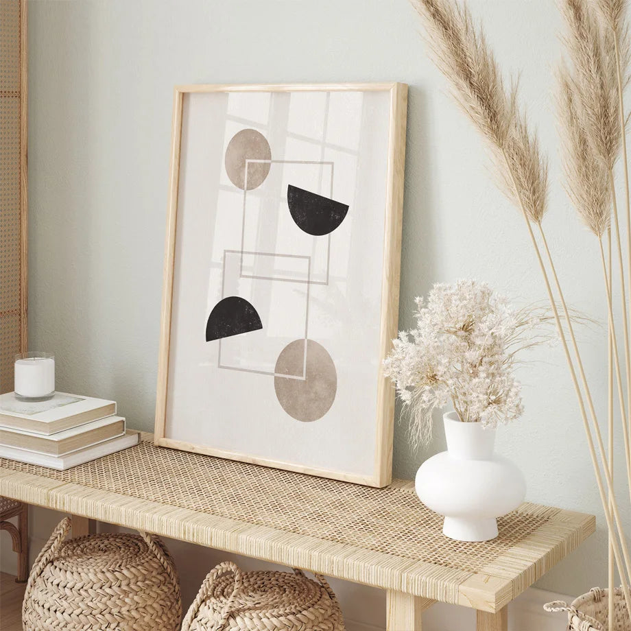 Minimalistische Nordische Geometrische Abstrakte Stillleben Wandkunst Fine Art Leinwanddrucke Neutrale Farbbilder Für Modernes Wohnzimmer Schlafzimmer Kunst Dekor