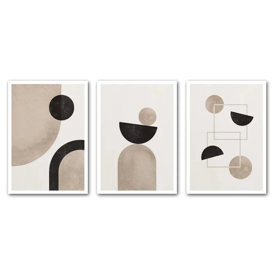 Minimalistische Nordische Geometrische Abstrakte Stillleben Wandkunst Fine Art Leinwanddrucke Neutrale Farbbilder Für Modernes Wohnzimmer Schlafzimmer Kunst Dekor