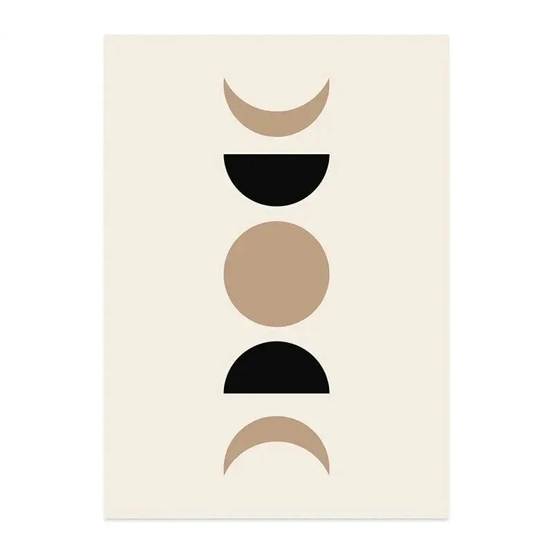 Minimalistische Sonne Mond Linienkunst Wandkunst Fine Art Leinwanddrucke Neutrale Farben Galerie Wandbilder Für Modernes Wohnzimmer Skandinavische Wohnkultur