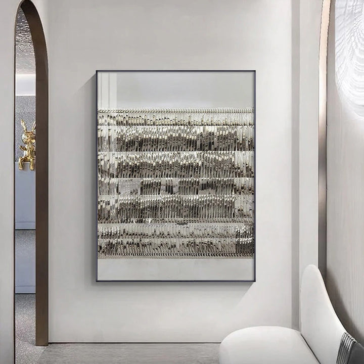 Minimalistische urbane texturale abstrakte Wandkunst Fine Art Leinwanddrucke neutrale Farben Bilder für modernes Apartment Wohnzimmer Home Office Kunst Dekor
