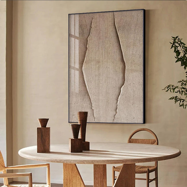 Minimalistische urbane texturale abstrakte Wandkunst Fine Art Leinwanddrucke neutrale Farben Bilder für modernes Apartment Wohnzimmer Home Office Kunst Dekor