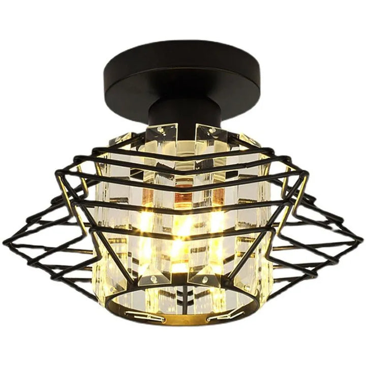 Moderne Kristall-Deckenleuchte – Elegante Nordische Deckenlampe für Wohnzimmer und Flur | Karnz