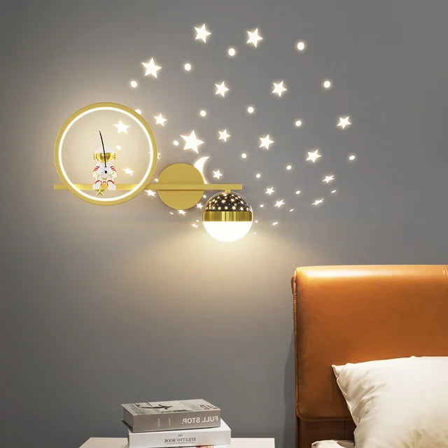 Stylische Kinder-Wandlampe | Beruhigende LED-Beleuchtung für das Kinderzimmer | Sichere & kinderfreundliche Wanddekoration | Karnz