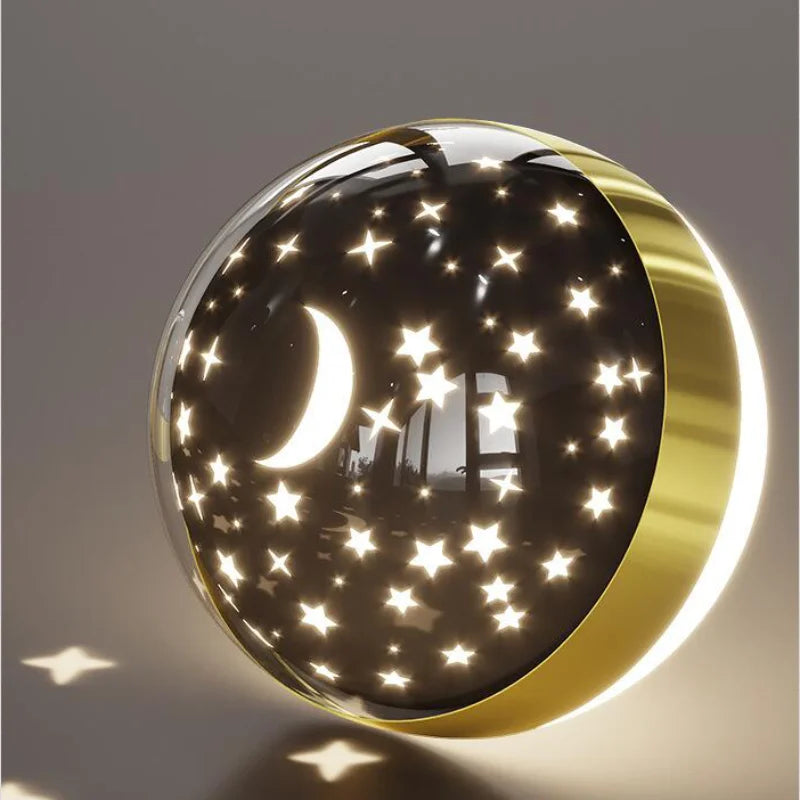 LED Kinderzimmer Wandleuchte mit Sternenhimmel – Moderne Wandlampe für Kinder | Karnz