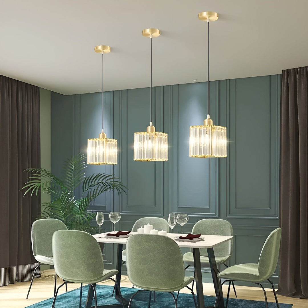 BrilliantGlow Light – Elegante Pendelleuchte aus K9-Kristall