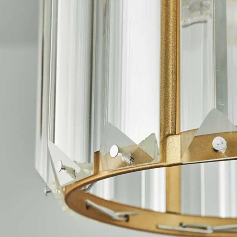 GlinsterLicht - Luxe K9 Kristall-Pendelleuchte mit LED-Beleuchtung für Wohn- oder Esszimmer