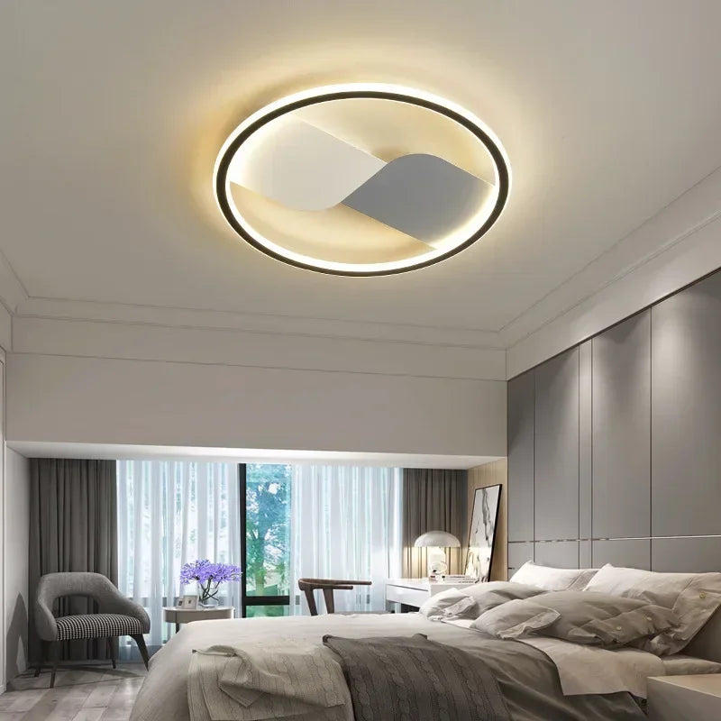 Moderne LED-Deckenleuchte mit rundem Design – Dimmbar für Schlafzimmer und Wohnzimmer | Karnz