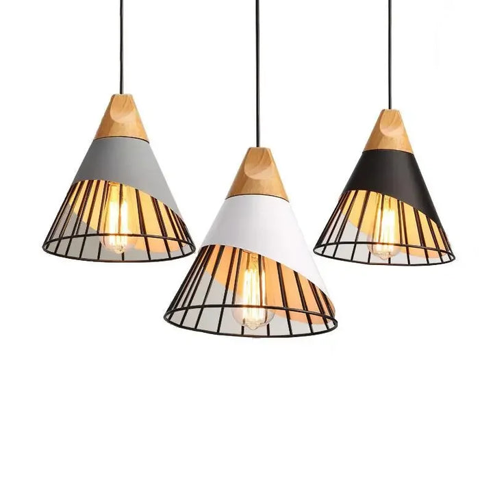 Moderne Pendelleuchten – Stilvolle Hängeleuchte aus Holz und Metall für Esszimmer und Küche | Karnz