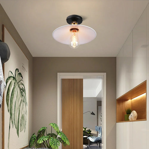 Vintage Deckenleuchte im Industrial Stil, Metall-Lampe für Wohnzimmer oder Schlafzimmer, LED-kompatibel | Karnz