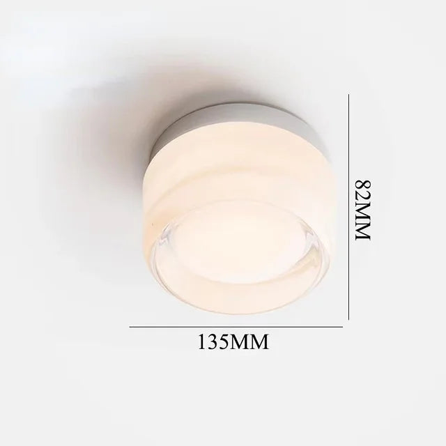 Moderne Runde LED-Wandleuchte aus Glas – Wandlampe für Wohnzimmer, Flur, Schlafzimmer und Badezimmer | Karnz