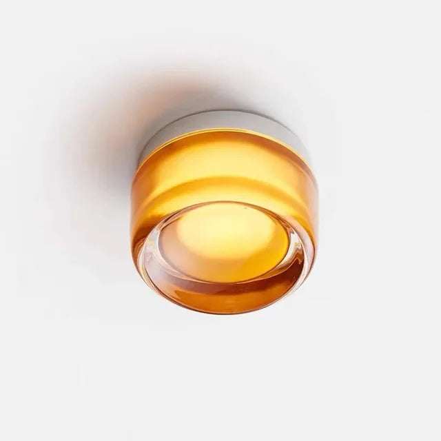 Moderne Runde LED-Wandleuchte aus Glas – Wandlampe für Wohnzimmer, Flur, Schlafzimmer und Badezimmer | Karnz