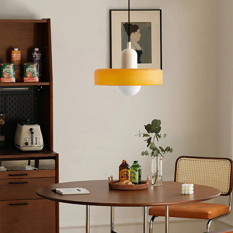 Skandinavische Pendelleuchte für Wohn- und Esszimmer – Minimalistisches Design mit verstellbarer Höhe – Glas