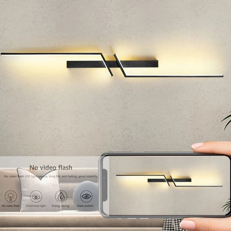 Kreative LED-Wandleuchte mit Streifendesign | Modernes Design